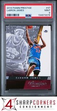 2014 PANINI PRESTIGE #47 LeBRON JAMES CAVALIERS PSA 9