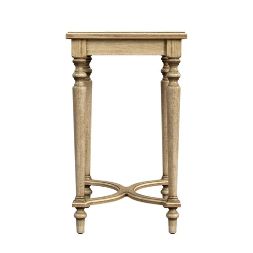 Butler Specialty Company Tyler Solid Wood Inlay Accent Table - Antique Beige - Picture 5 of 6