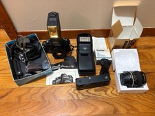 Nikon Em Black SLR 35mm w/ Series E 50mm f/1.8 lens Micro Nikkor 55mm More