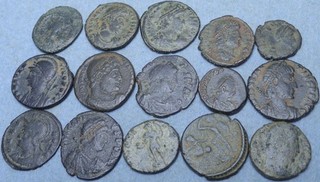 Lot of 15 Roman Bronze Coins