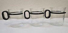 Bodum Style Vtg Black Round Plastic Handle Gl...
