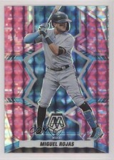 2022 Panini Mosaic Pink Camo Mosaic Prizm Miguel Rojas #6 07rd