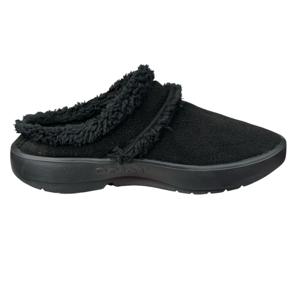 Oofos Mujer Oocoozie Negro Sin Cordones Mula Talla US 10 Foto 4 de 4