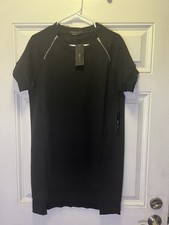 BCBG MAXAZRIA Size S Black Dress With Rhinestones In Back NWT