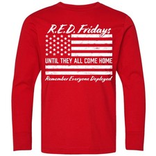 Inktastic R.E.D. Fridays- Until They Come Home- Youth Long Sleeve T-Shirt Friday