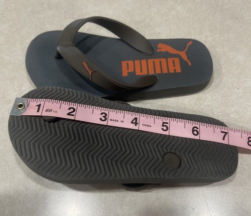Puma "Set bestehend aus 2" (kleines Kind) schwarz/rot/blau & grau/orange Flip-Flops ~ ~ Größe 11/12 - Bild 16 von 17