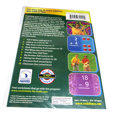 Rock n Learn: Addition and Subtraction Rock (DVD, 2006) for sale