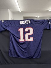 New England Patriots Football Jersey Mens 3XL NFL Nike Tom Brady 12 - 100% Nylon