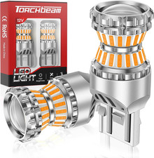 7443 7440 LED Turn Signal Bulbs Amber Yellow, T20 W21W Super Bright Blinker Ligh