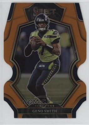 2022 Panini Select Premier Level Orange Prizm Die-Cut /199 Geno Smith #189 0h2m
