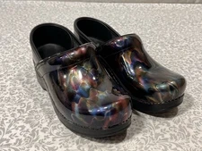 Dansko Professional Clogs Patent Iridescent Multicolor Slip On Women’s 37