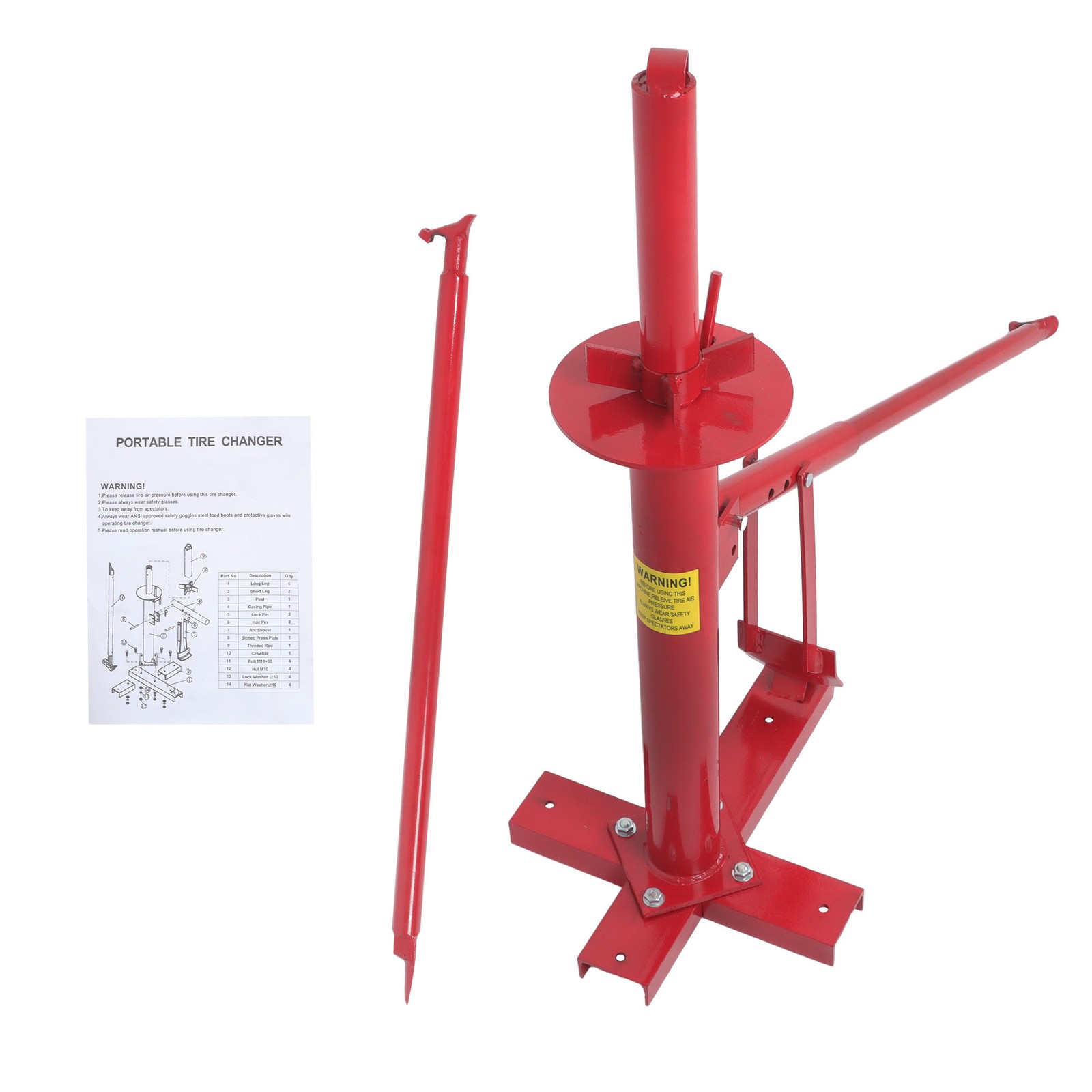 Labwork For Auto Shop Portable Hand Tool Tire Bead Breaker Manual Tire Changer