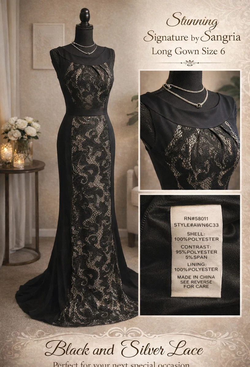 chinese dress ladies 1960s Black Lace Dress – At the Sign of the Golden Scissors main image 1