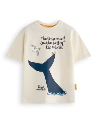 Gruffalo & Friends Beige The Snail & The Whale Kurzärmeliges T-Shirt Unisex Baby