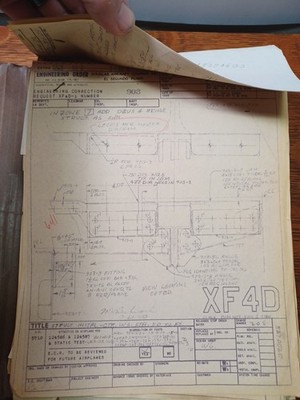 1950's Douglas Aircraft F4D Original Designers Handwritten Files JRR50