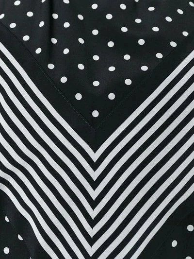 NUEVO SIN ETIQUETAS Vestido Stella McCartney Dos Tonos Rayas y Lunares Crepé, Seda - Talla S Foto 4 de 4