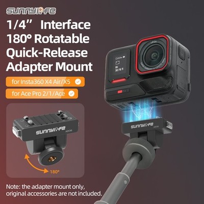 Magnethalterungsadapter für Insta360 X4 Air X5 Ace Pro 2 1 Kamera verstellbar