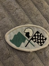 * 1 RARE 60S CHECKERED FLAGS HOT ROD DRIVER DRAG NASCAR F1 INDY PATCH CREST *