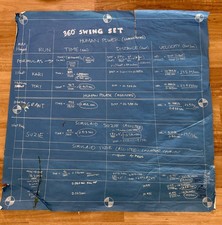 The Original MythBusters Blueprint drawn during for famous 360 Swing set myth | eBay US (Buy It Now)