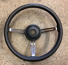 76-86 Amc Jeep Cj Oem Factory Black Steering Wheel W Horn Button Cj5 Cj7 Cj8