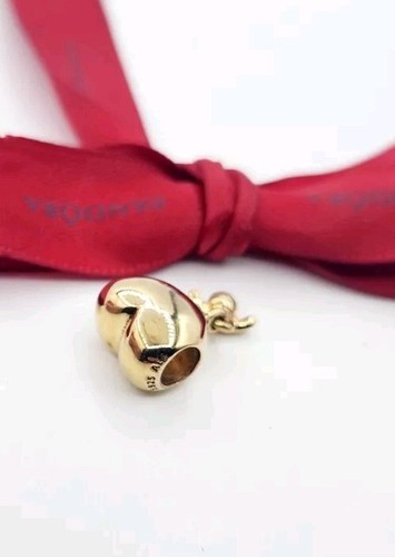 Retired Pandora Shine 18K gold-plated Heart and Bee Charm - 767022 - Picture 2 of 7