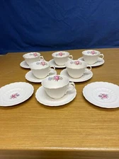 Atq Spode Jewel Copeland Claudia (6 Sets) Cups & Saucers And More Embossed