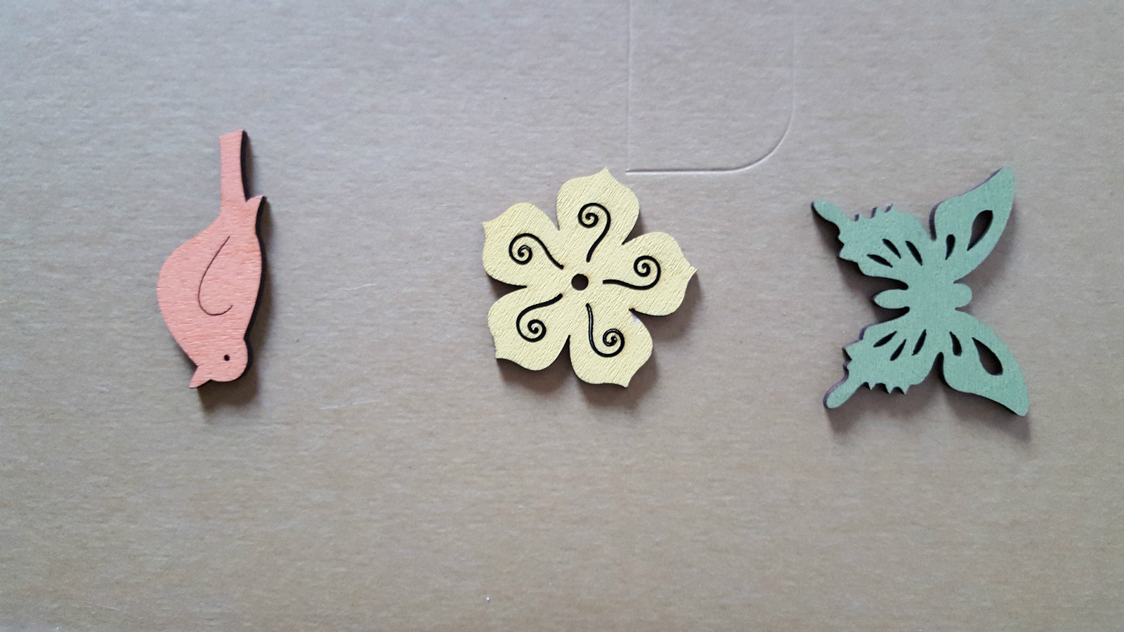 Streudeko Set Vögel Schmetterlinge Blumen aus Holz basteln Geschenk