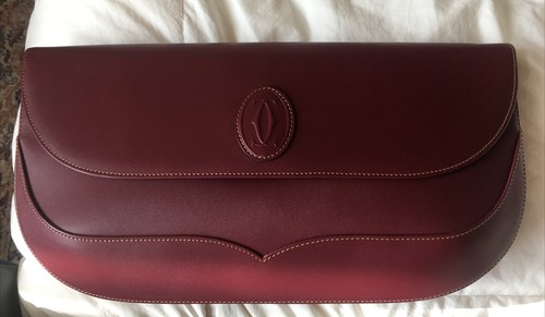 Borsa Vintage Must De Cartier Paris Bordeaux Baguette Clutch New Bag Nuova  | eBay