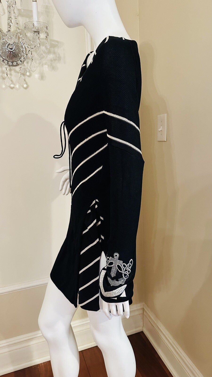 RARE GIANFRANCO FERRE Optical Patterned Embroider… - image 9