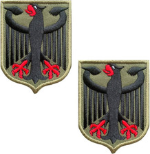 Zcketo 2 St. Deutschland Adler Patch Bundesadler Taktisch Adler-Schild Patch Mit
