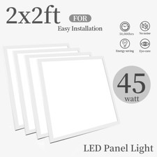 2x2 LED Flat Panel Light,45W 5000K Recessed Edge-Lit Drop Ceiling Troffer Lights