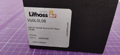 LITHOSS Vo0L0L08 Void 2V Socket Round NXT Black FR-BE Chrome 