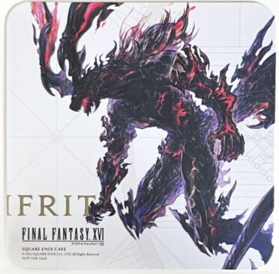 Final Fantasy XVI Square Enix Cafe Original Coaster Ifrit FF16
