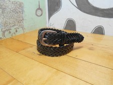 Levi Kids Black Synthetic Leather Belt Size Medium See Msmts 