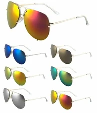 SPORT PILOT AVIATOR SUNGLASSES CLASSIC CASUAL RETRO DESIGNER FASHION OUTDOOR VTG