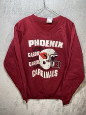 Vintage NFL Phoenix Cardinals Long Sleeve Sweatshirt Unisex Size XL Made In USA