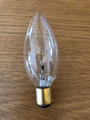 B15/SBC Small Bayonet Cap Incandescent Clear Candle Light Bulb 25w 40w & 60w x10