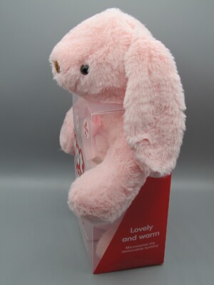 Aroma Home Hot Hugs Microwaveable Lavender Scented Pink Bunny