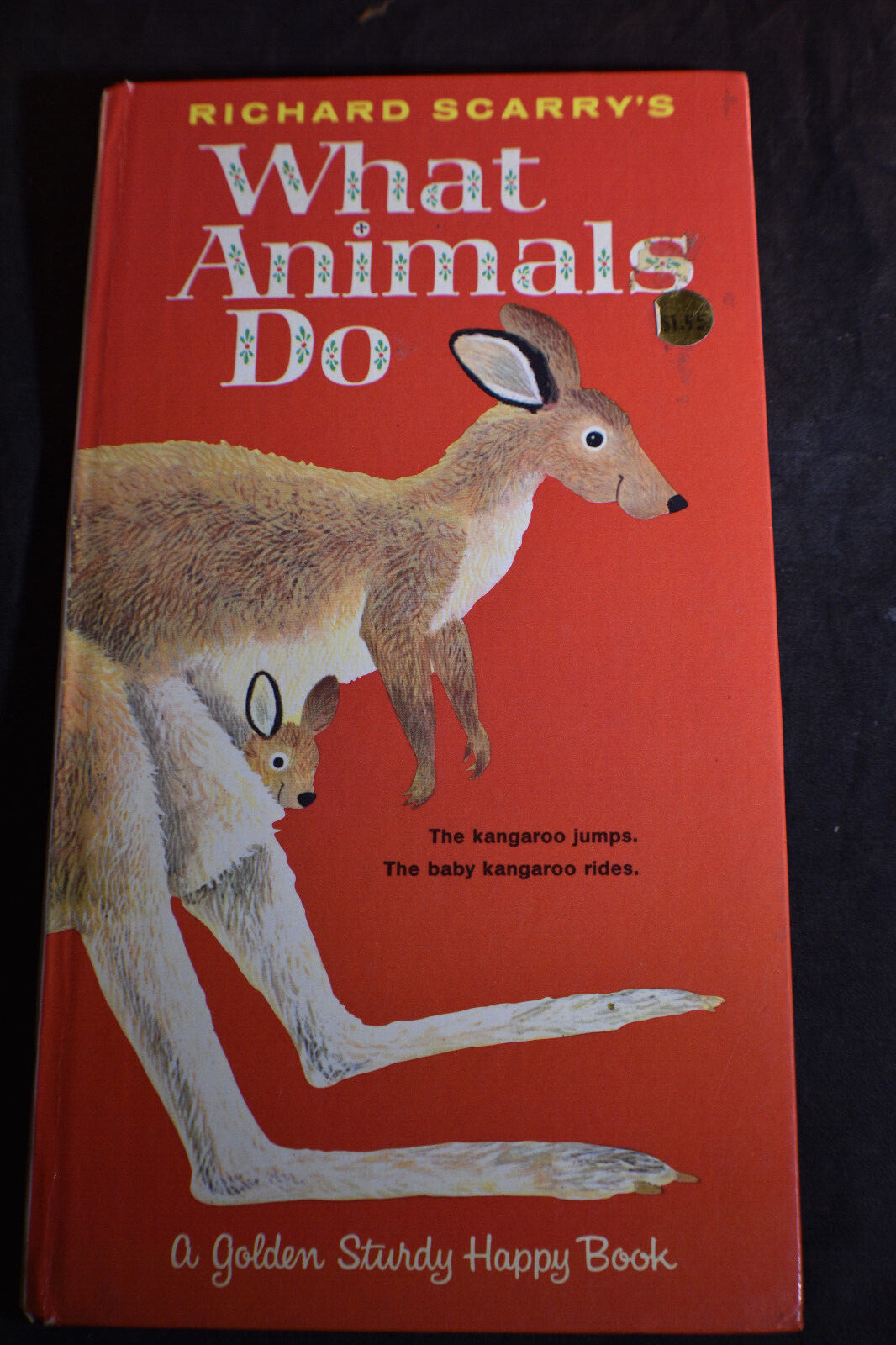 1969 'B' Richard Scarry's - What Animals Do Golden Sturdy Happy Book