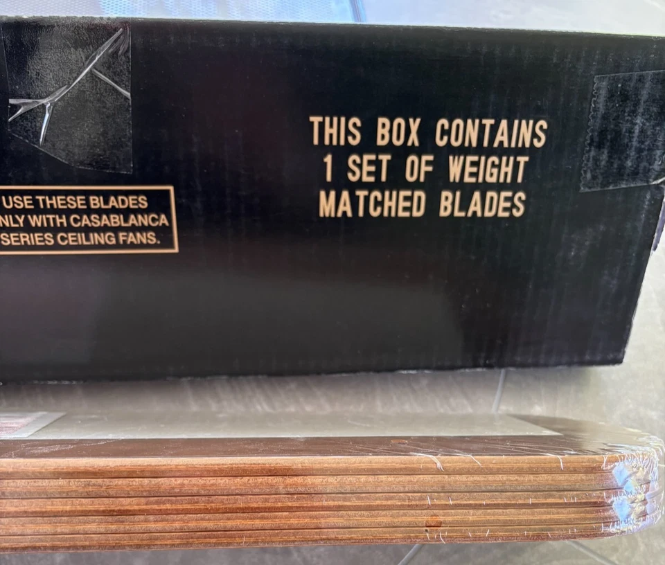 Casablanca 21" Insignia Estilo Repuesto Ventilador Hojas, Nogal, Modelo B103 - NUEVO Foto 2 de 4