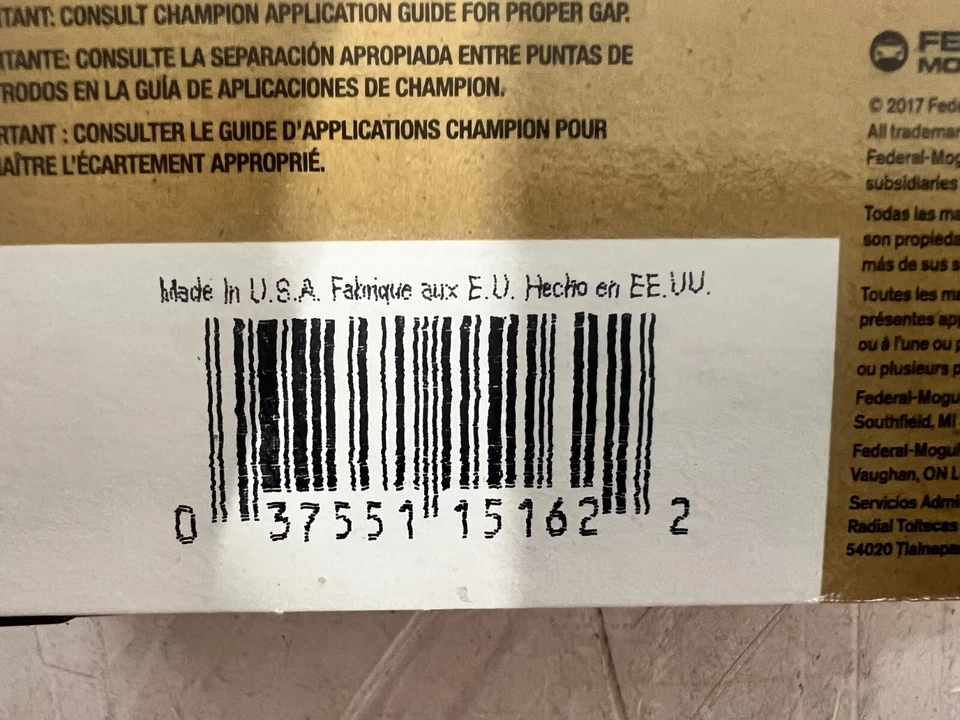 CANTIDAD 4 bujías de níquel genuinas Champion Copper Plus 810 RA8HC 15162 Foto 3 de 4