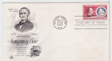 TurtlesTradingPost- Montgomery Blair Airmail - 1963 - #C66 FDC Artcraft Cachet