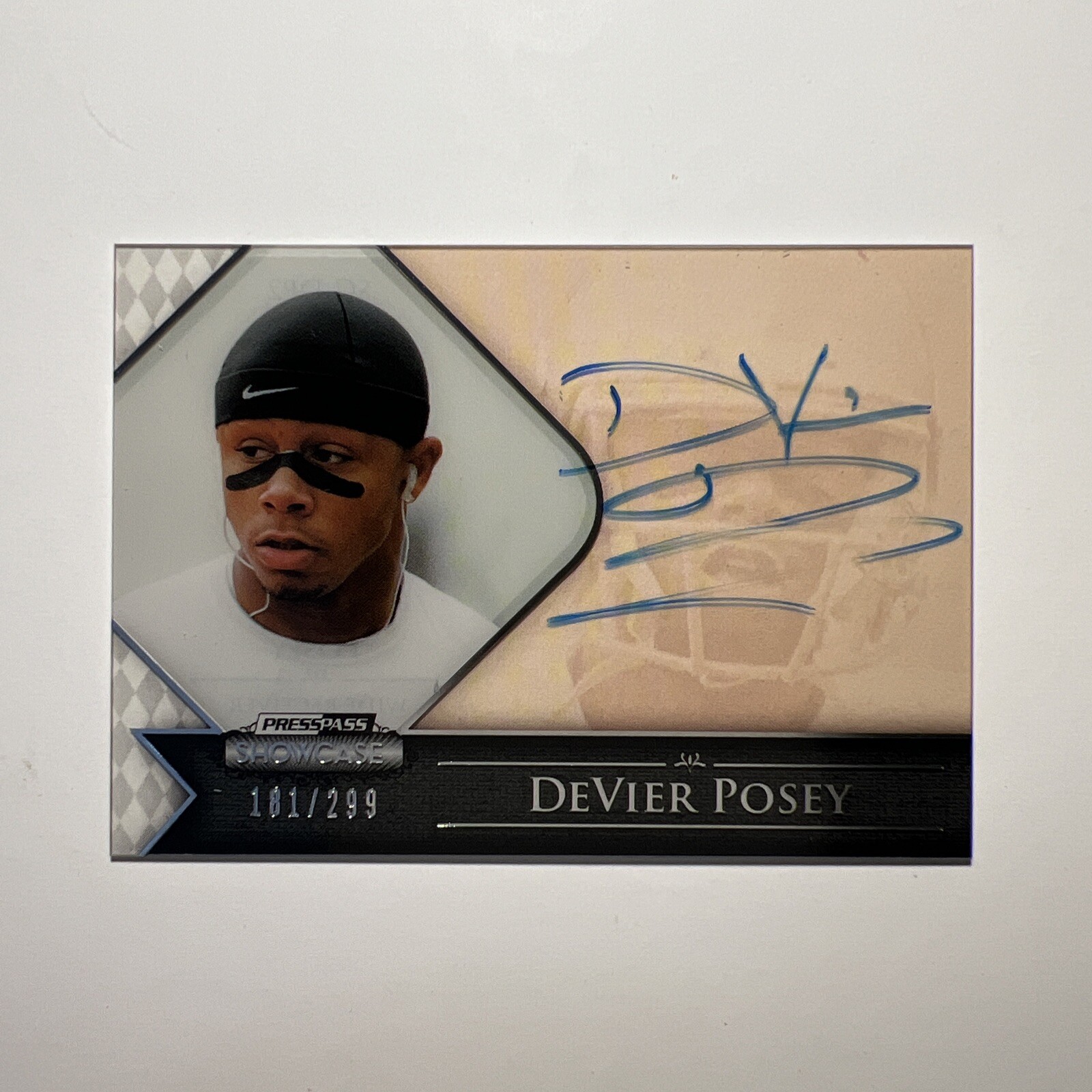 DeVier Posey Leaf Metal Draft #DP2 Autograph