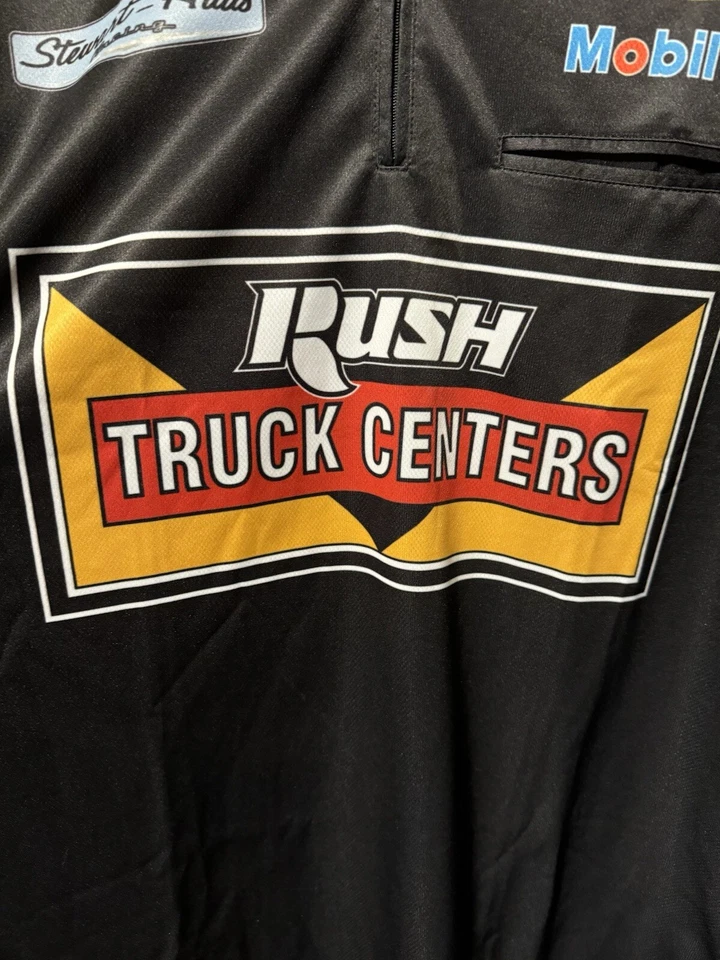 SIMPSON Stewart Haas Racing Pit Crew Shirt Jersey - Mens L - Chevy, Bass Pro - Image 2 of 4