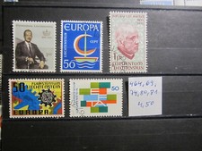 Liechtenstein - Mi.-Nr 464, 469, 474, 480, 481, o