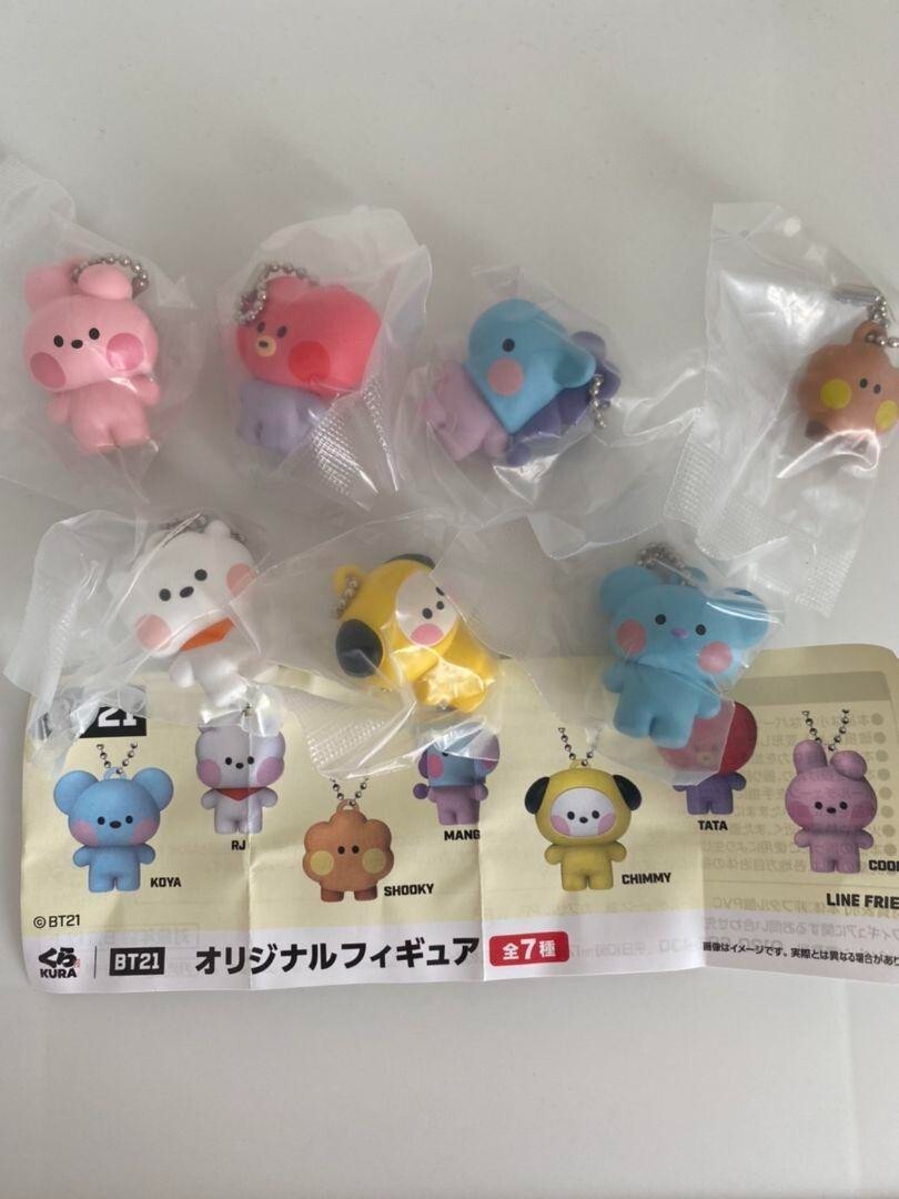 BT21 マスコット キーリング 7体セット Kurazushi x BT21 Collaboration Figure Mascot keychain Set of 7