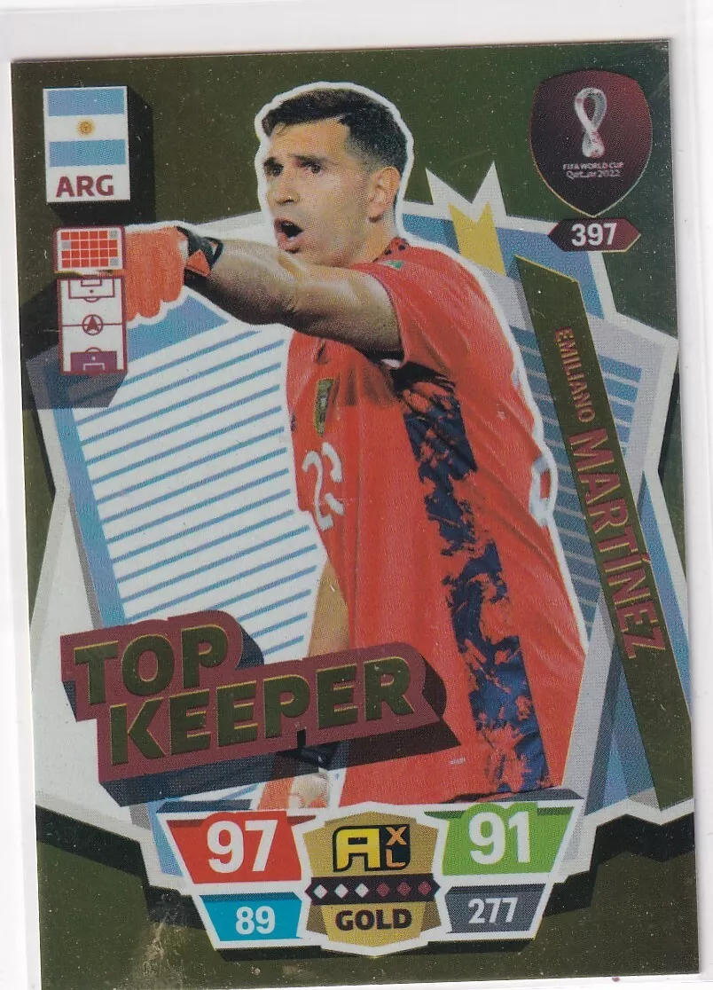 Panini Qatar World Cup Card 2022 Top Keeper No. 397 Emiliano ...