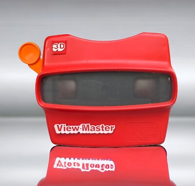 Vintage View Master 3D Viewer Red Classic Viewmaster Toy Slide