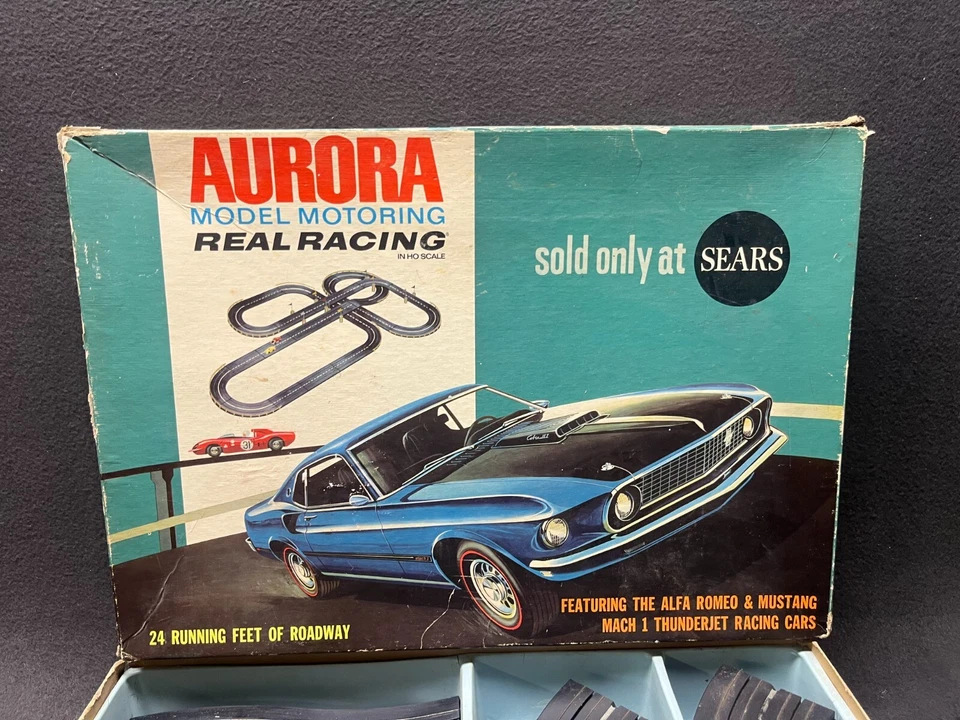 Aurora Model Motoring Real Racing Track Set 1980 Sold Only at Sears NO Cars RARE - Image 2 of 4