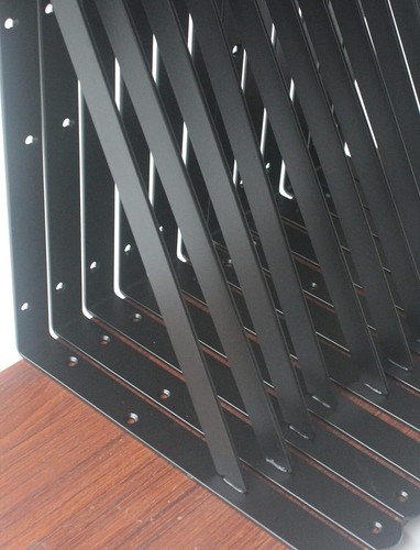 12 Pack L20" X H 12" Black Heavy Duty Shelf Brackets with Screws Metal Shelf - Picture 5 of 22